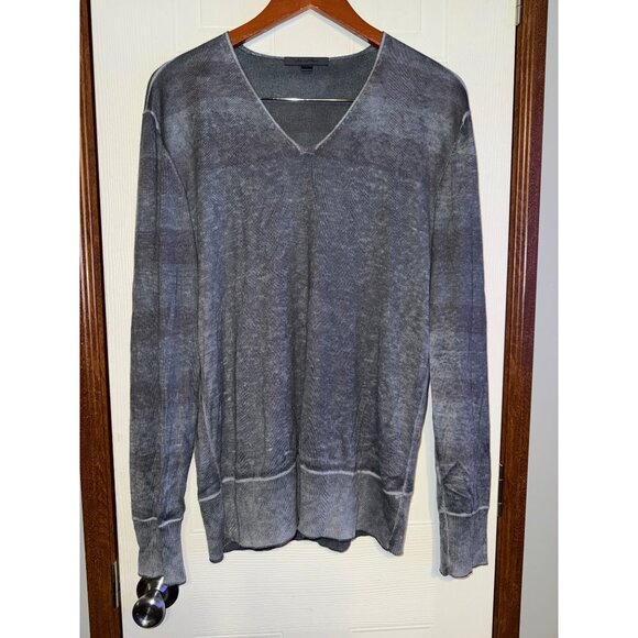 NWOT JOHN VARVATOS Artisan Cold Water Dyed V-Neck Sweater Sz Large - Picture 3 of 12